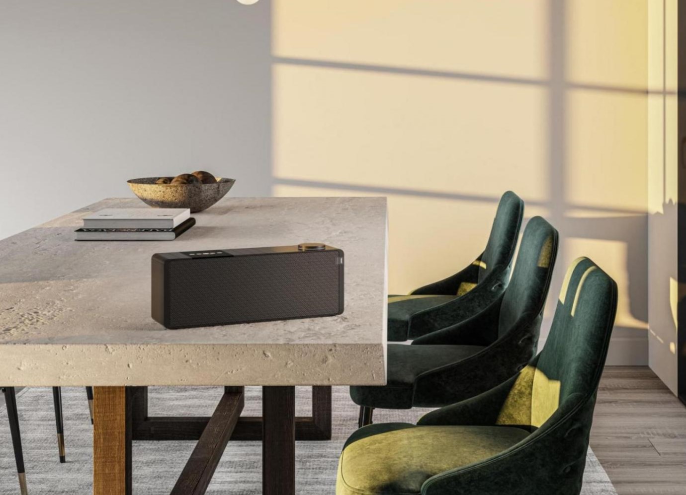 Loewe Klang S1 auf dem Esstisch